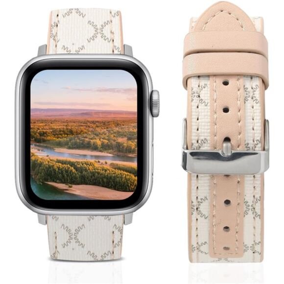 NEW Stylish Luxury Leather Apple Watch Band - Picture 1 of 5